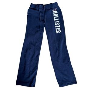 navy y2k hollister sweatpants